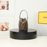 Fendi Mini Classic FF Handheld Bucket Bag Crossbody Bag Size: 12 x 18 x 10 CM