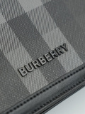 Burberry Fashion Versatile Grid Postman Bag Crossbody Bag Size: 25.5 x 6.5 x 21.5 CM