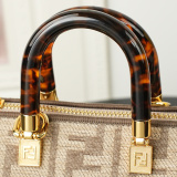 Fendi Fashion FF Leather Handbag Crossbody Bag Size: 20 CM