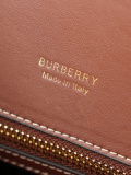 Burberry Fashion Retro Pattern Rivet Handbag Crossbody Bag Size: 26 x 13.5 x 20 CM