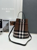 Burberry Fashion Versatile Drawstring Bucket Bag Crossbody Bag Size: 16 x 26 x 26 CM