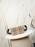 Burberry Fashion Retro Checkered Leather Slant Backpack Handbag Size: 18 x 8 x 12 CM