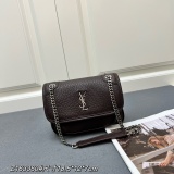 Yves Saint Laurent Fashion Sheepskin Shoulder Bag Crossbody Bag Size: 18.5 x 12 x 7 CM