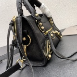 Balenciaga Fashion Versatile Sheepskin Crossbody Bag Handbag Motorcycle Bag Size: 24 x 15 x 9 CM