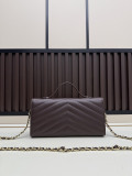 Chanel Fashion Versatile Leather Chain Crossbody Bag Handbag Size: 26 x 13.5 x 6 CM