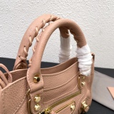 Balenciaga Fashion Versatile Sheepskin Crossbody Bag Handbag Motorcycle Bag Size: 24 x 15 x 9 CM