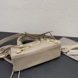 Balenciaga Fashion Versatile Sheepskin Crossbody Bag Handbag Motorcycle Bag Size: 24 x 15 x 9 CM