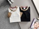 Burberry 26ss Classic Embroidered War Horse Logo Grid Thread Collar T-shirt Couple Versatile Loose Short Sleeve