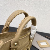 Balenciaga Fashion Versatile Sheepskin Crossbody Bag Handbag Motorcycle Bag Size: 24 x 15 x 9 CM