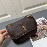 Yves Saint Laurent Fashion Sheepskin Shoulder Bag Crossbody Bag Size: 18.5 x 12 x 7 CM