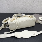 Balenciaga Fashion Versatile Sheepskin Crossbody Bag Handbag Motorcycle Bag Size: 24 x 15 x 9 CM