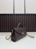 Chanel Fashion Versatile Leather Chain Crossbody Bag Handbag Size: 26 x 13.5 x 6 CM
