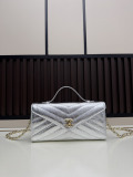 Chanel Fashion Versatile Leather Chain Crossbody Bag Handbag Size: 26 x 13.5 x 6 CM