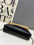 Chanel Classic Black Gold Flip Chain Crossbody Bag Handbag Size: 30 x 19 x 9 CM