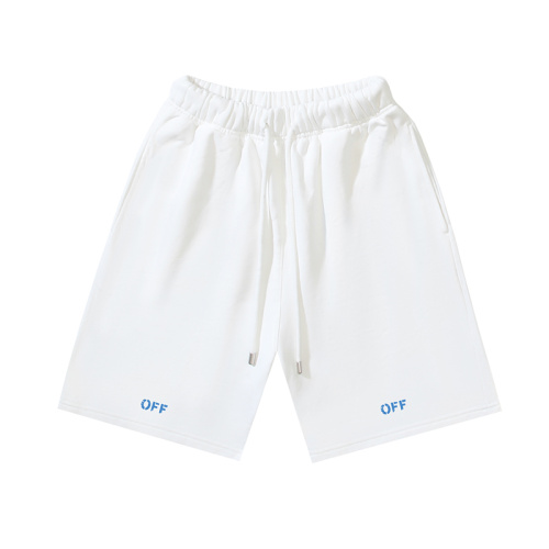 Off White Classic Blurred Arrow Logo Printed Shorts Unisex Casual Loose Sports Shorts