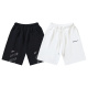 Off White Fashion Pen Touch Oblique Stripe Printed Shorts Unisex Casual Loose Sports Shorts