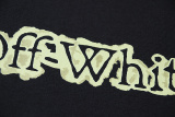 Off White Fashion spray Arrow Print Short Sleeve Unisex Casual Versatile T-shirt