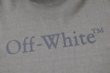 Off White Classic Logo Printed Short Sleeve Unisex Casual Loose Washed T-shirt