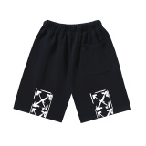 Off White Classic Graffiti Arrow Logo Printed Shorts Unisex Casual Loose Sports Shorts