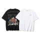 Off White Fashion Speaker Arrow Printed Short Sleeve Unisex Casual Versatile T-shirt