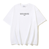 Off White Classic Simple Logo Printed T-shirt Couple Casual Loose Short Sleeve