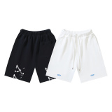 Off White Classic Blurred Arrow Logo Printed Shorts Unisex Casual Loose Sports Shorts