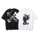 Off White Fashion Abstract Arrow Printed T-shirt Unisex Casual Loose Short Sleeve