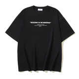 Off White Fashion Inkjet Arrow Printed T-shirt Unisex Casual Loose Short Sleeve