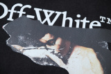 Off White Fashion Religious Oil Painting Arrow Printed Short Sleeve Unisex Casual Versatile T-shirt