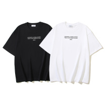 Off White Classic Simple Logo Printed T-shirt Couple Casual Loose Short Sleeve Off White Classic Simple Logo Printed T-shirt Couple Casual Loose Short Sleeve