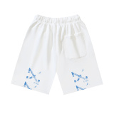 Off White Classic Blurred Arrow Logo Printed Shorts Unisex Casual Loose Sports Shorts