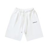 Off White Fashion Pen Touch Oblique Stripe Printed Shorts Unisex Casual Loose Sports Shorts
