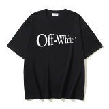 Off White Classic Run Arrow Printed Short Sleeve Unisex Casual Versatile T-shirt