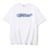 Off White Fashion spray Arrow Print Short Sleeve Unisex Casual Versatile T-shirt