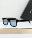 Prada Fashion Versatile Square Frame Glasses Sunglasses Size: 53-21-140