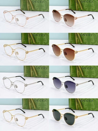 Gucci Fashion Personalized Versatile Glasses Sunglasses Size: 57-17-135