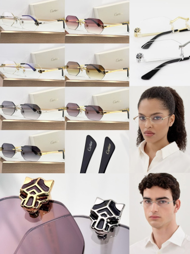 Cartier Fashion Versatile Glasses Sunglasses Size: 56-20-140