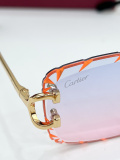 Cartier Fashion Versatile Color Changing Glasses Sunglasses Size: 56-17-142