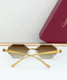 Cartier Fashion Versatile Glasses Sunglasses Size: 57-17-135