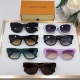 Louis Vuitton Fashion Personalized Versatile Glasses Sunglasses Size: 55-17-145