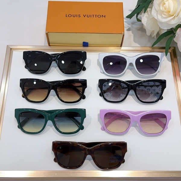 Louis Vuitton Fashion Personalized Versatile Glasses Sunglasses Size: 55-17-145