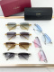 Cartier Fashion Versatile Glasses Sunglasses Size: 57-17-135