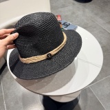 Louis Vuitton New Elegant Fashion Top Hat Straw Hat 57CM