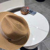 Chanel New Elegant Fashion Top Hat Straw Hat 57CM