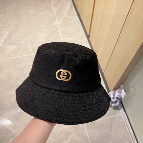 Gucci Classic Logo Printed Fisherman's Hat Couple Versatile Sunshade Hat