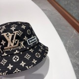 Louis Vuitton Classic Full Logo Fisherman's Hat Couple Versatile Sunshade Hat