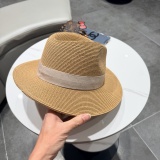 Chanel New Elegant Fashion Top Hat Straw Hat 57CM