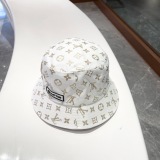 Louis Vuitton Classic Full Logo Fisherman's Hat Couple Versatile Sunshade Hat