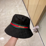 Gucci Classic Logo Printed Fisherman's Hat Couple Versatile Sunshade Hat