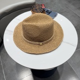 Louis Vuitton New Elegant Fashion Top Hat Straw Hat 57CM